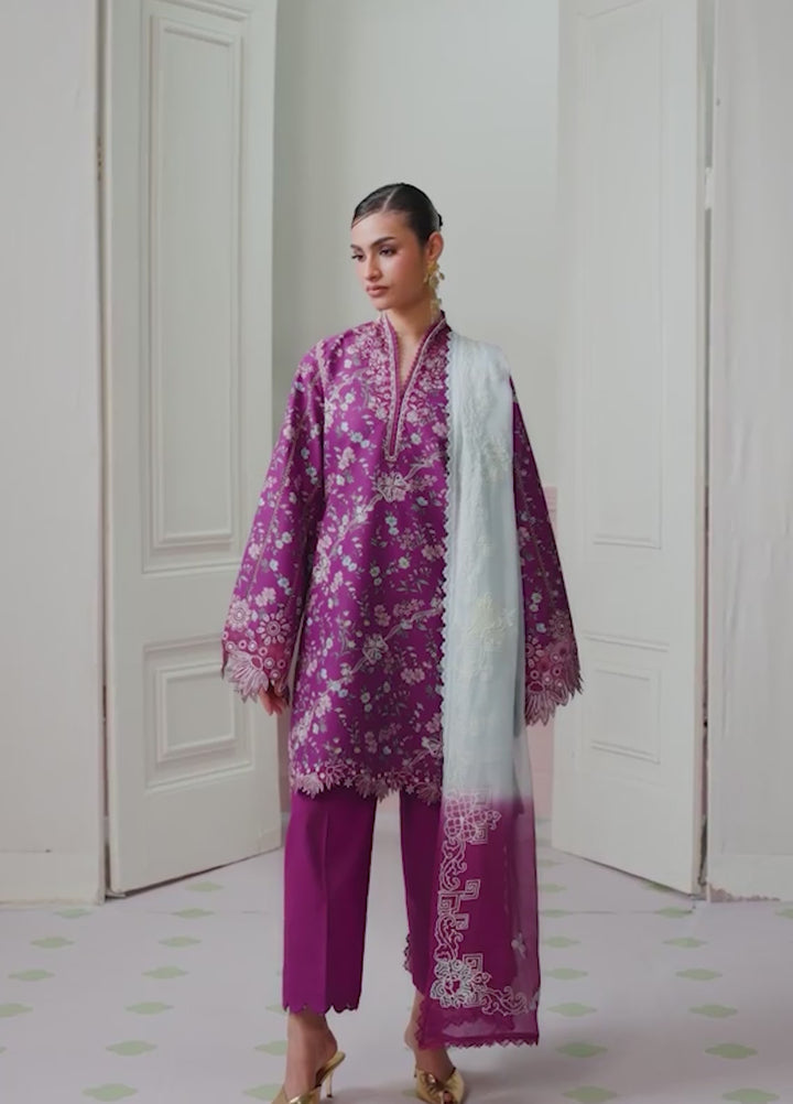 Q Prints by Qalamkar Unstitched Printed Lawn 3 Piece Suit QLK26UQL Brise QQP-09 (A) - Summer Collection