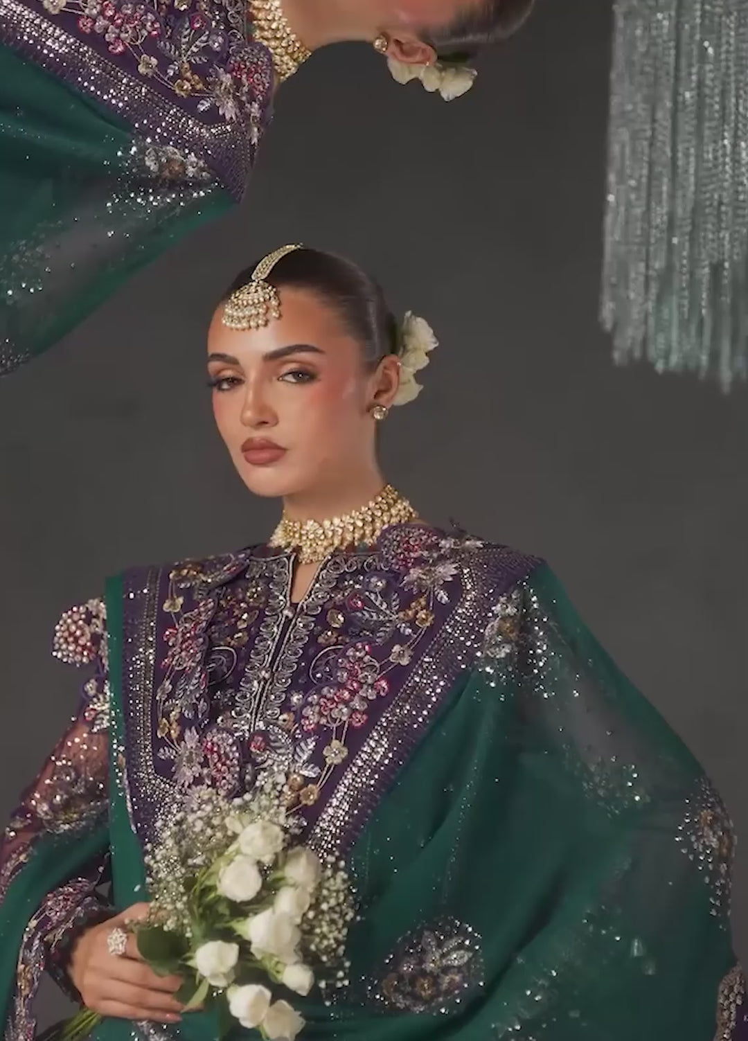 Muse Formal by Nureh Unstitched Embroidered Chiffon 3 Piece Suit NU26UMF NFM-06 - Wedding Collection