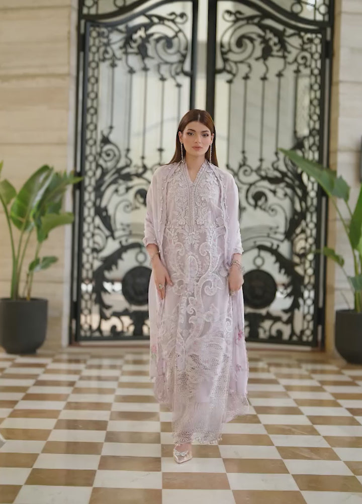 Maria B Unstitched Embroidered Lawn 3 Piece Suit MB26ULE D12 - Eid Collection
