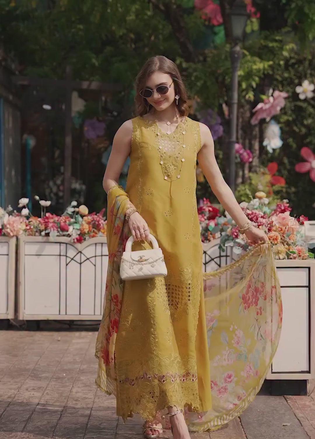 Noor Luxe by Saadia Asad Unstitched Chikankari Embroidered Lawn 3 Piece Suit SA26UNL D-10 HELIA - Summer Collection