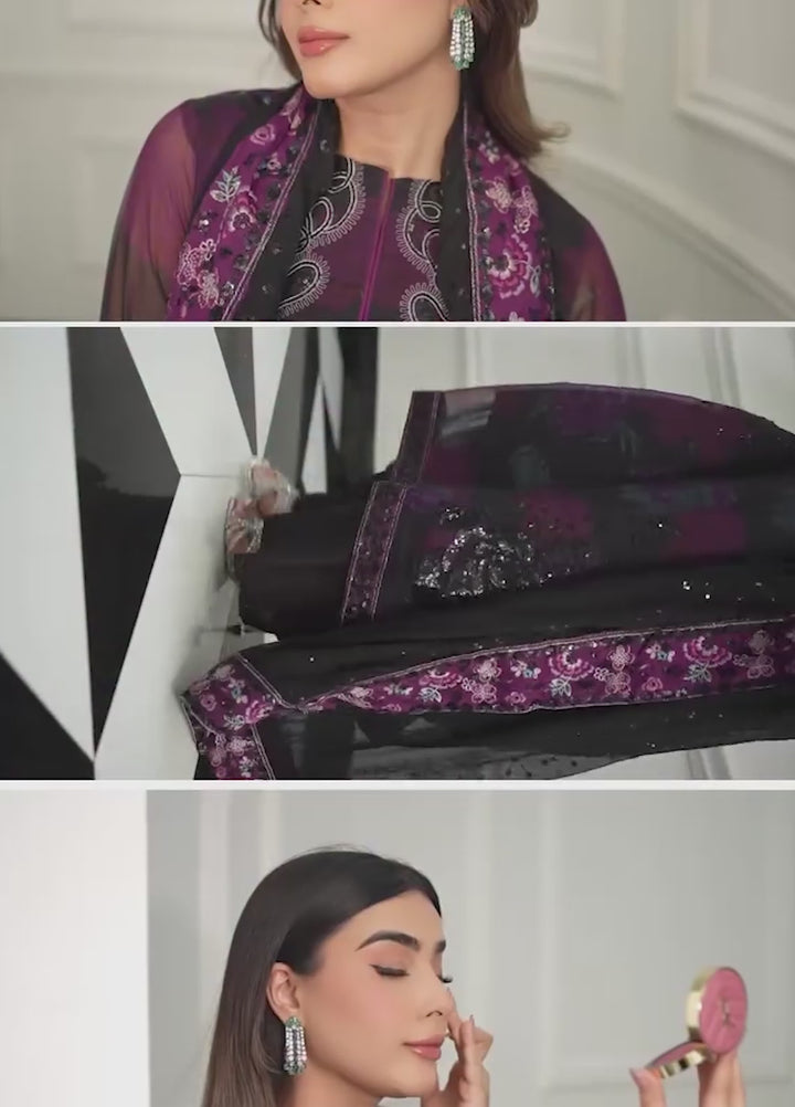 Heirloom by Daria Unstitched Embroidered Chiffon 4 Piece Suit DC26UCH DA-56 - Festive Collection
