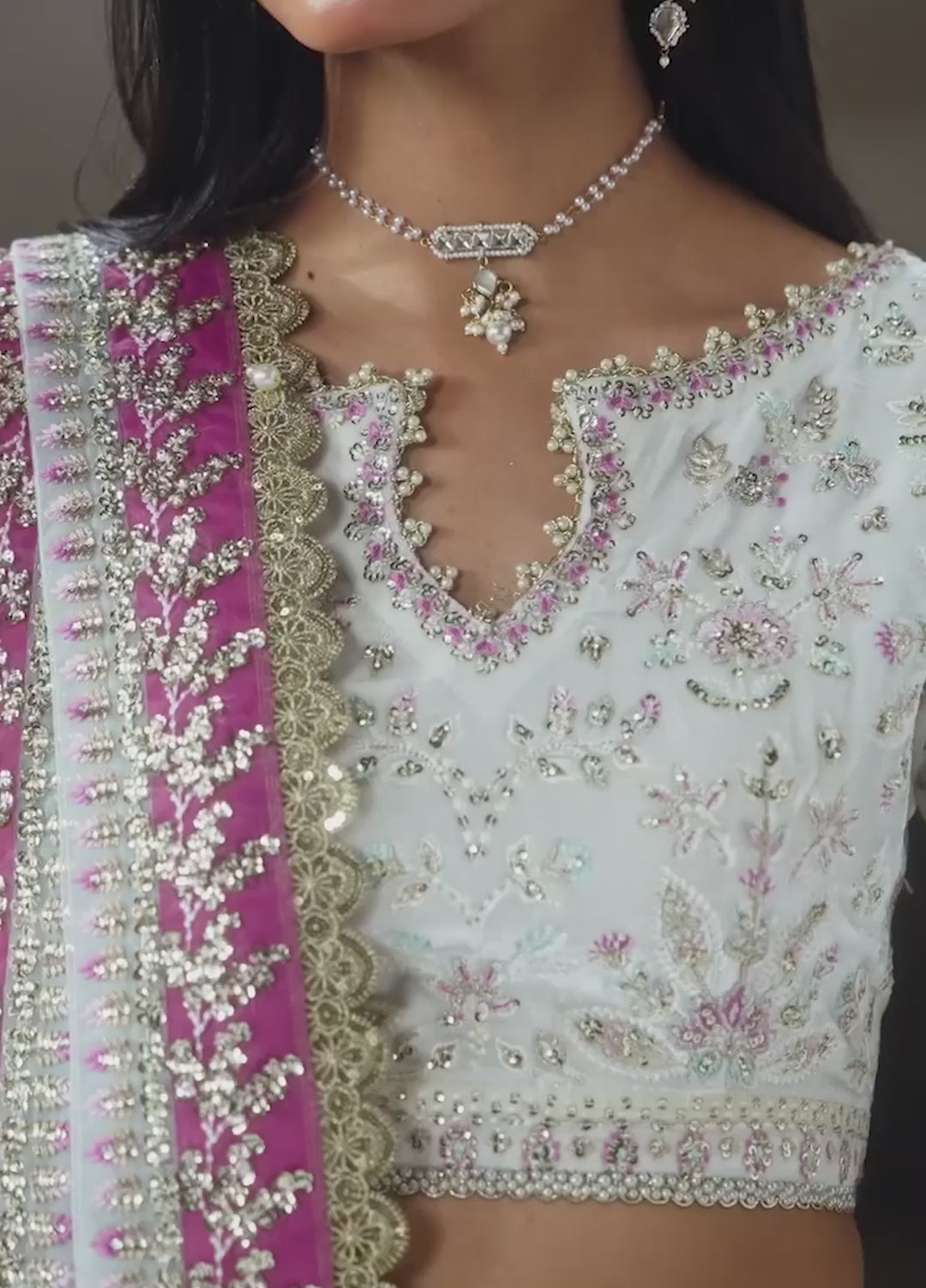 Aure by Afrozeh Unstitched Embroidered Velvet 3 Piece Suit AF26UAW Parure FW01230 - Wedding Collection