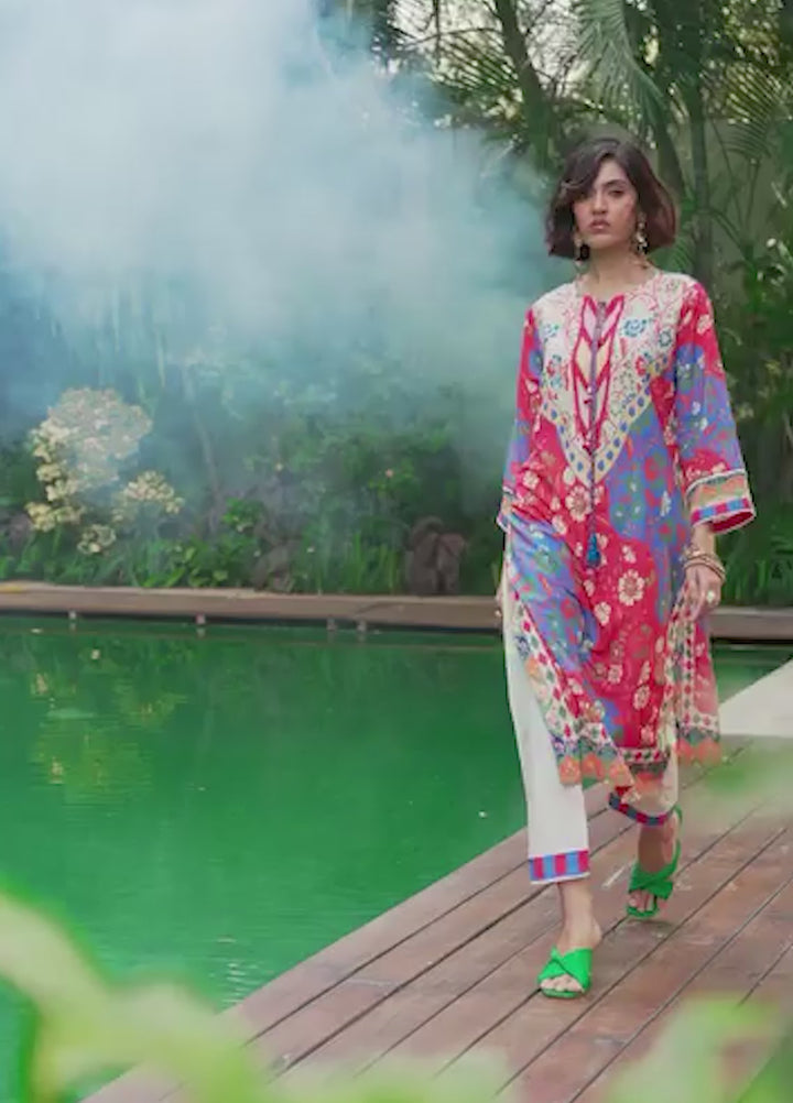 Nairah Women Pret Printed Arabic Lawn Suit NAH26PN Zinnia - Spring Collection