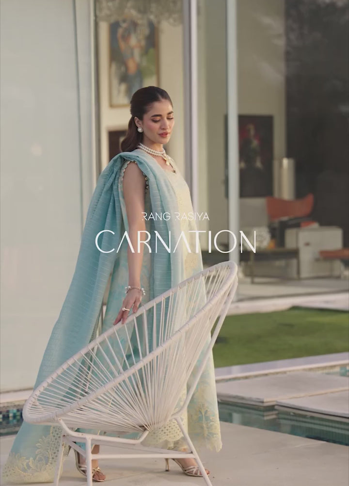 Carnation by Rang Rasiya Unstitched Embroidered Lawn 3 Piece Suit RR26UCL D7 ISLA - Eid Collection