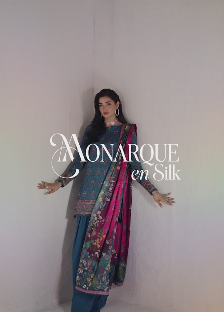 Monarque en Silk by Sahane Hand work Silk 3 Piece Suit CT-37005-Eloise - Festive Collection
