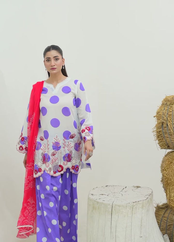 Zar e Jahan by Huma Gul Unstitched Printed Lawn 3 Piece Suit SEREENHG-904 - Casual Collection