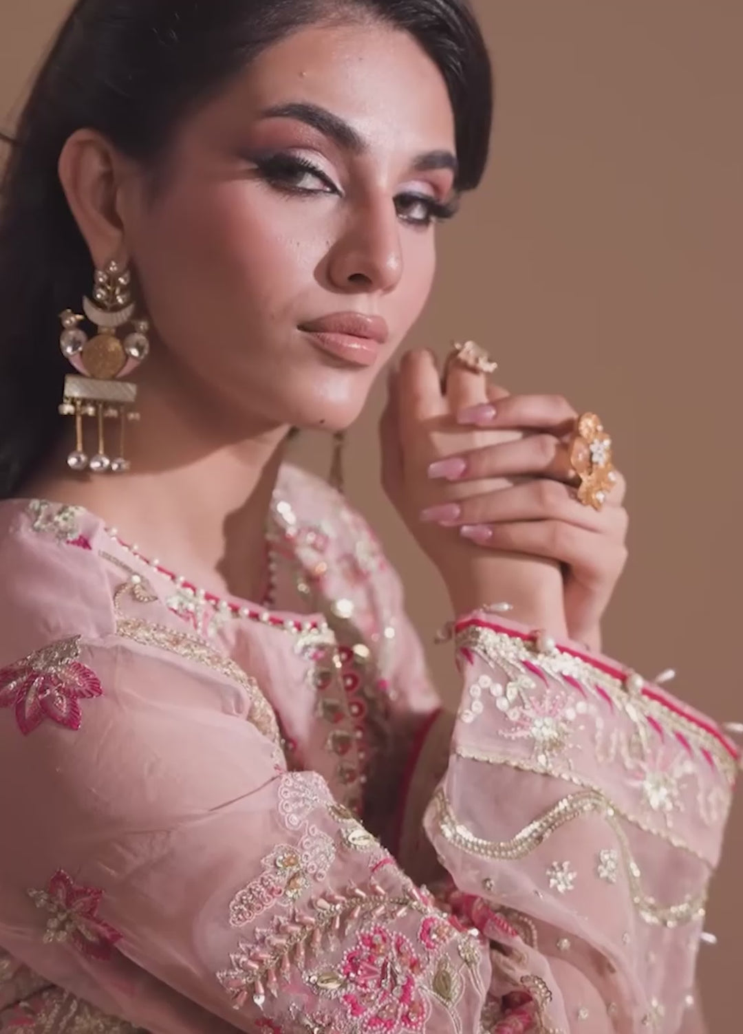 Naqash e Naaz by Waresha 3 Piece Hand work Organza WB-05 SHIZA - Formals Collection