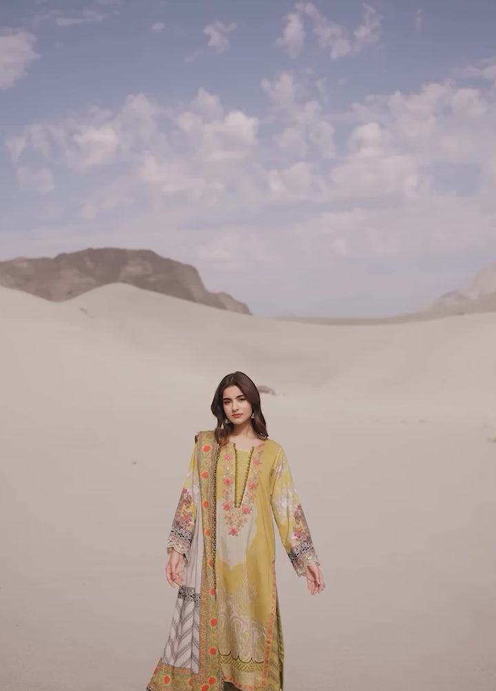 Aniiq by Charizma Unstitched Embroidered Linen 3 Piece Suit CHR26UAL ANW7-20 - Casual Collection