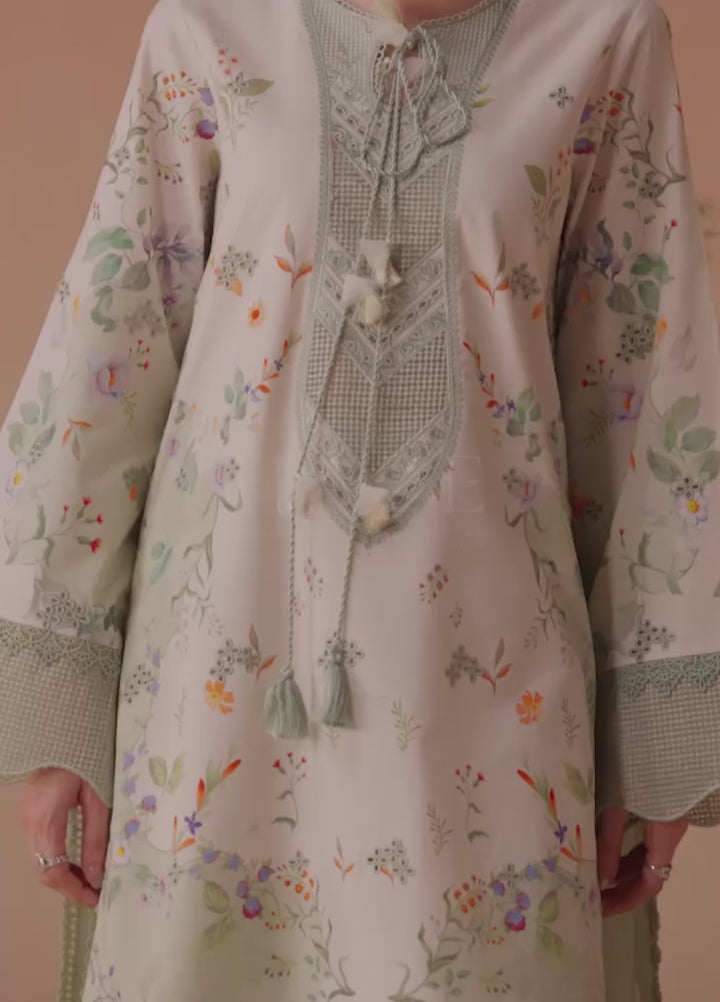 Haze A Prints by Afrozeh Unstitched Embroidered Lawn 3 Piece Suit AF26UAP Vesperd FWU-116 - Summer Collection