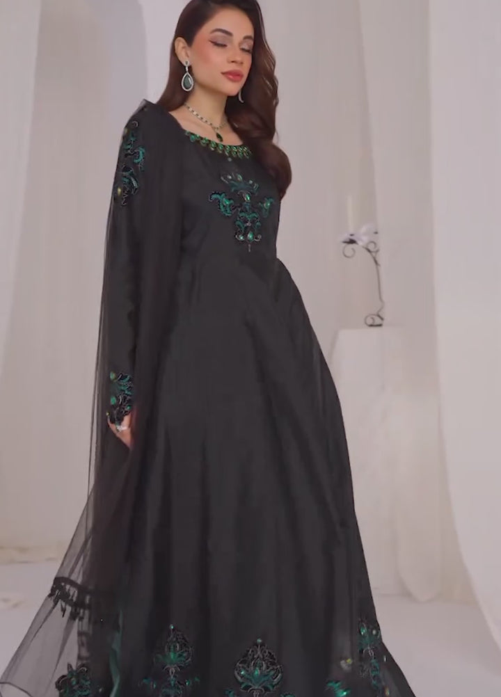 Afsana e Noor by Ibraysha RTW Embroidered Raw Silk 3 Piece Suit Roya Sayah - Festive Collection