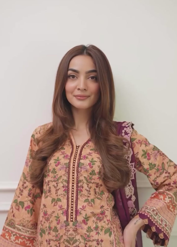 Virelle by Sahane Unstitched Printed Lawn 3 Piece Suit CG50001 Wildflower - Casual Collection