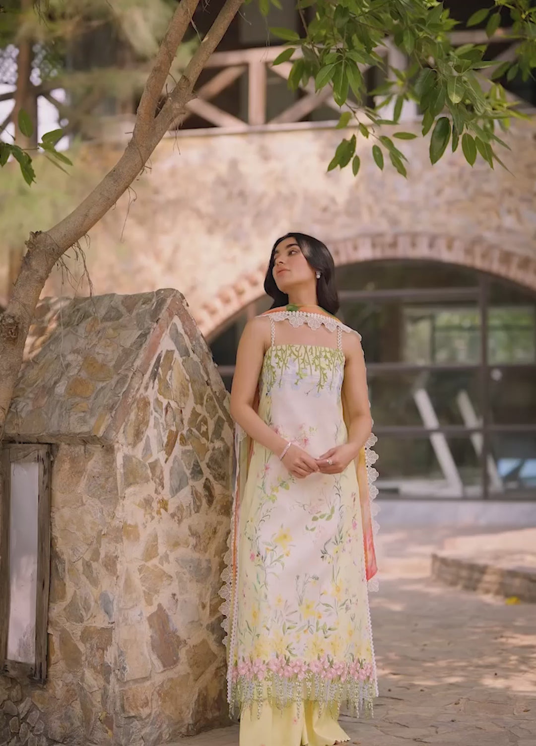 Meraki by Asifa and Nabeel Unstitched Embroidered Lawn 3 Pcs Suit AN26UM MSSL-01 Orchid - Summer