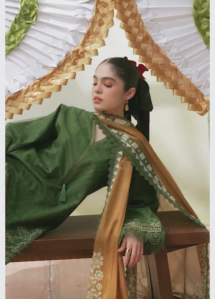 Laanem by Saira Rizwan Unstitched Embroidered Lawn 3 Piece Suit SR26ULL ELOWEN-A - Summer Collection