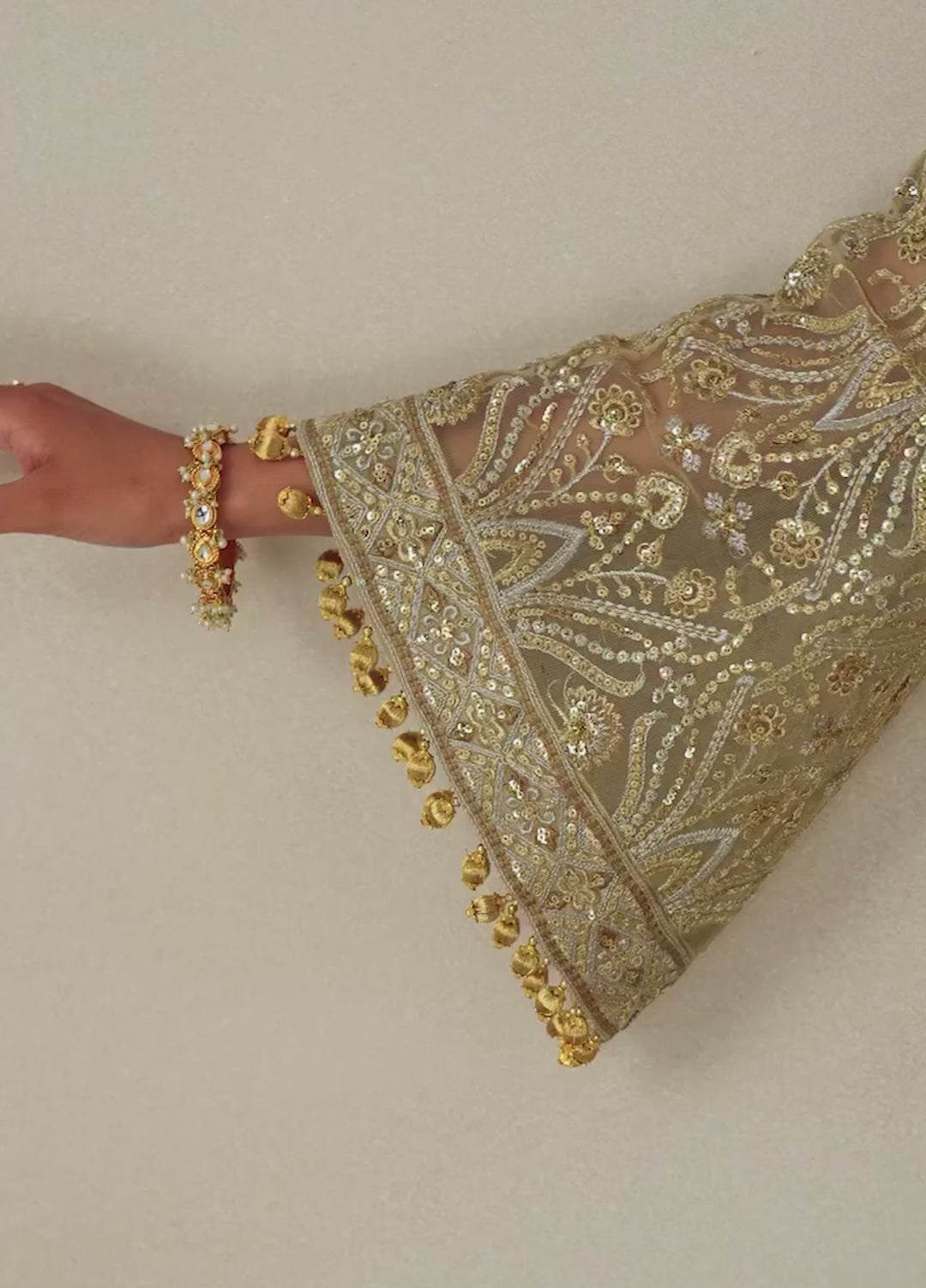 Aik Shaam by AIK Atelier Unstitched Net Embroidered 3 Piece Suit AIK26US D-03 - Wedding Collection