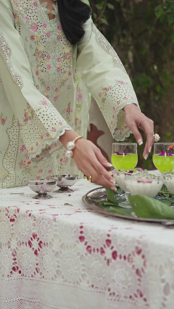 Selene by RajBari Unstitched Embroidered Lawn 3 Piece Suit RB26USL Elina - Festive Collection