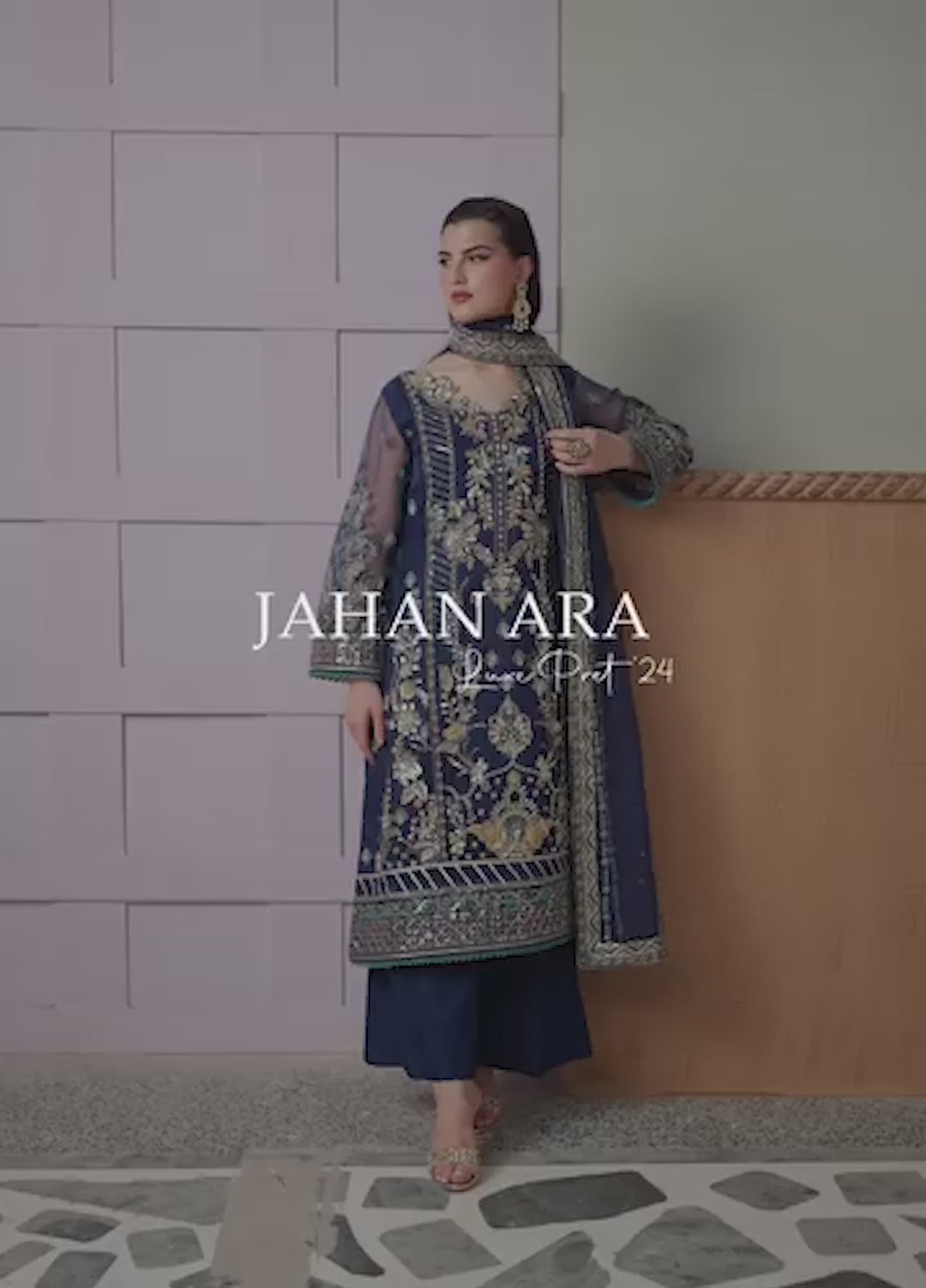Eileen Pret Embroidered Organza 4 Piece Suit Alena