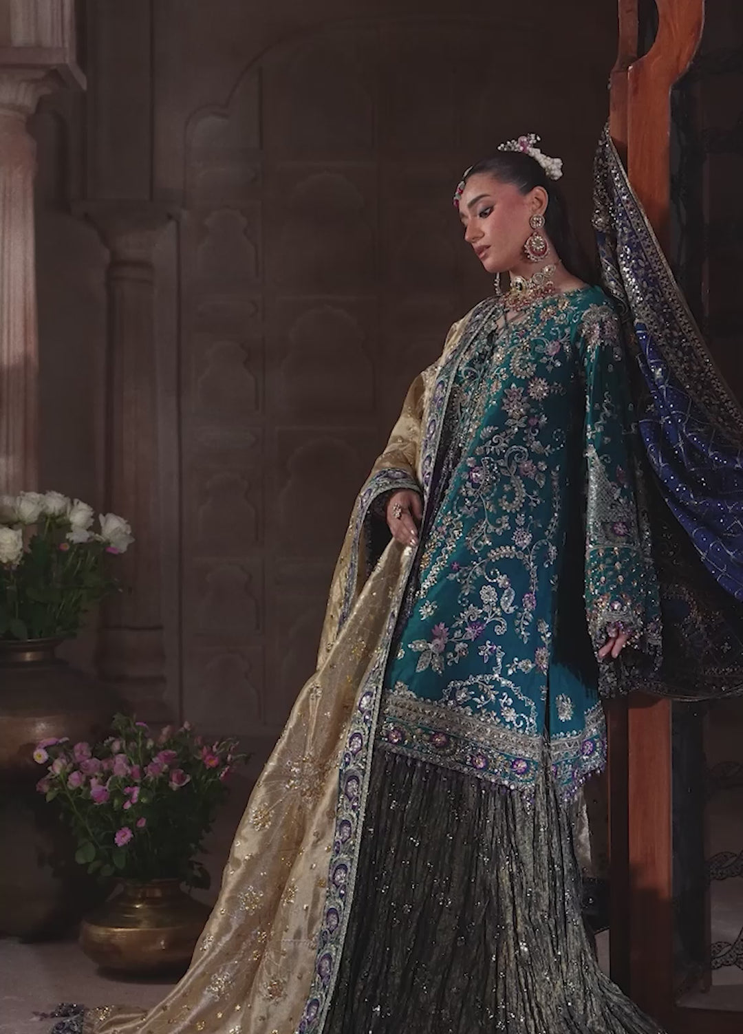 Aik Atelier Unstitched Embroidered Medium Silk 3 Piece Suit AIK26UAAW B2607 - Wedding Collection