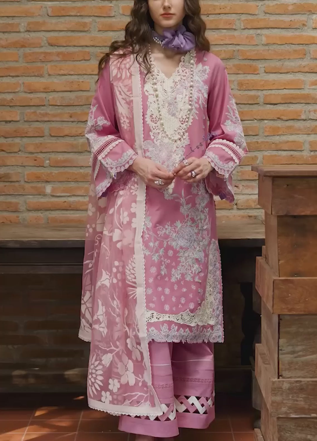 Belle Saison by Esmel Unstitched Embroidered Lawn 3 Piece Suit EML26ULB Elanor EUNSS260208 - Festive Collection