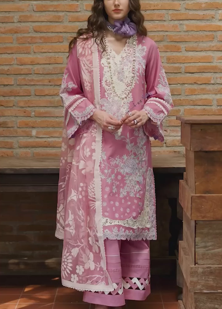Belle Saison by Esmel Unstitched Embroidered Lawn 3 Piece Suit EML26ULB Elanor EUNSS260208 - Festive Collection