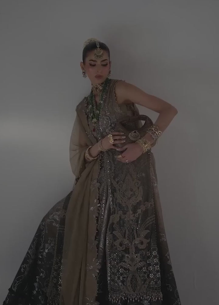 Mbroidered by Maria B Unstitched Embroidered Chiffon 3 Piece Suit MB26UMW D2 - Wedding Collection