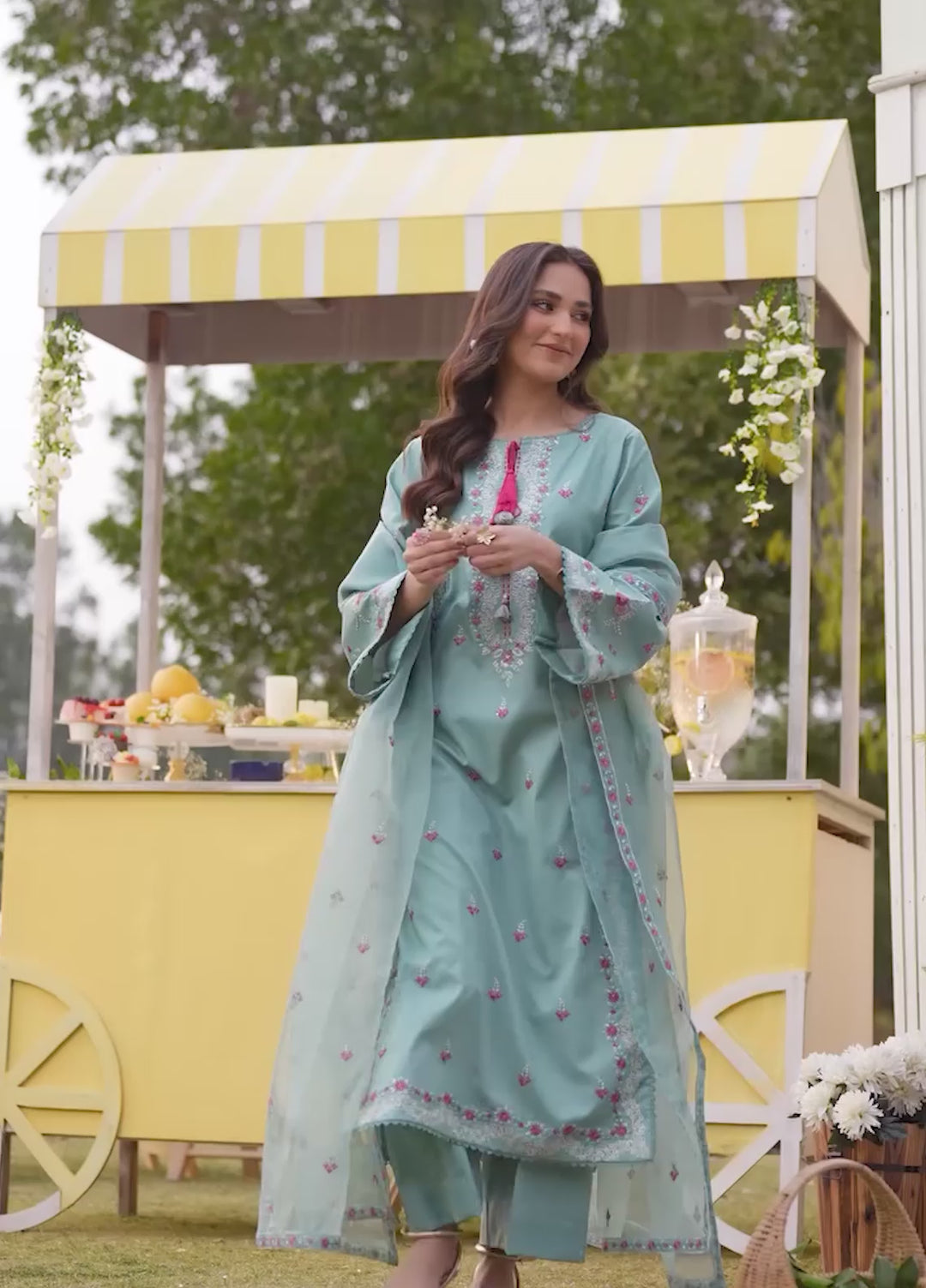 Pashmire Women RTW Embroidered Lawn 3 Piece Suit Gulnar - Festive Collection