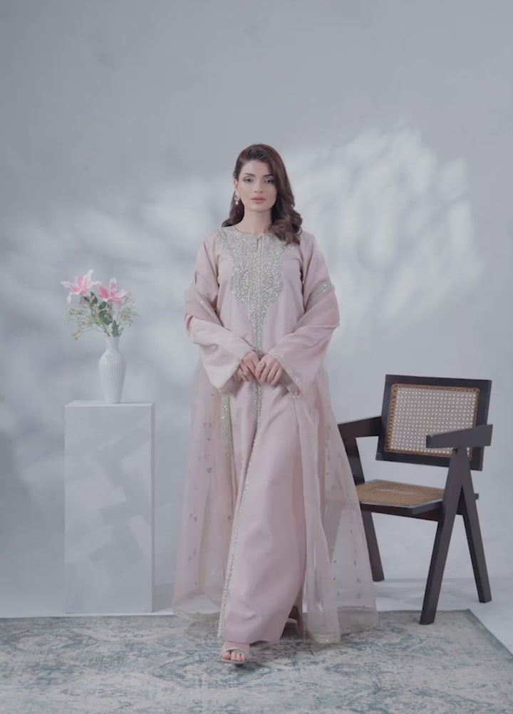 Soiree by Enzo Women RTW Hand work Silk 3 Piece Suit PLUSH PERLE Festive Collection