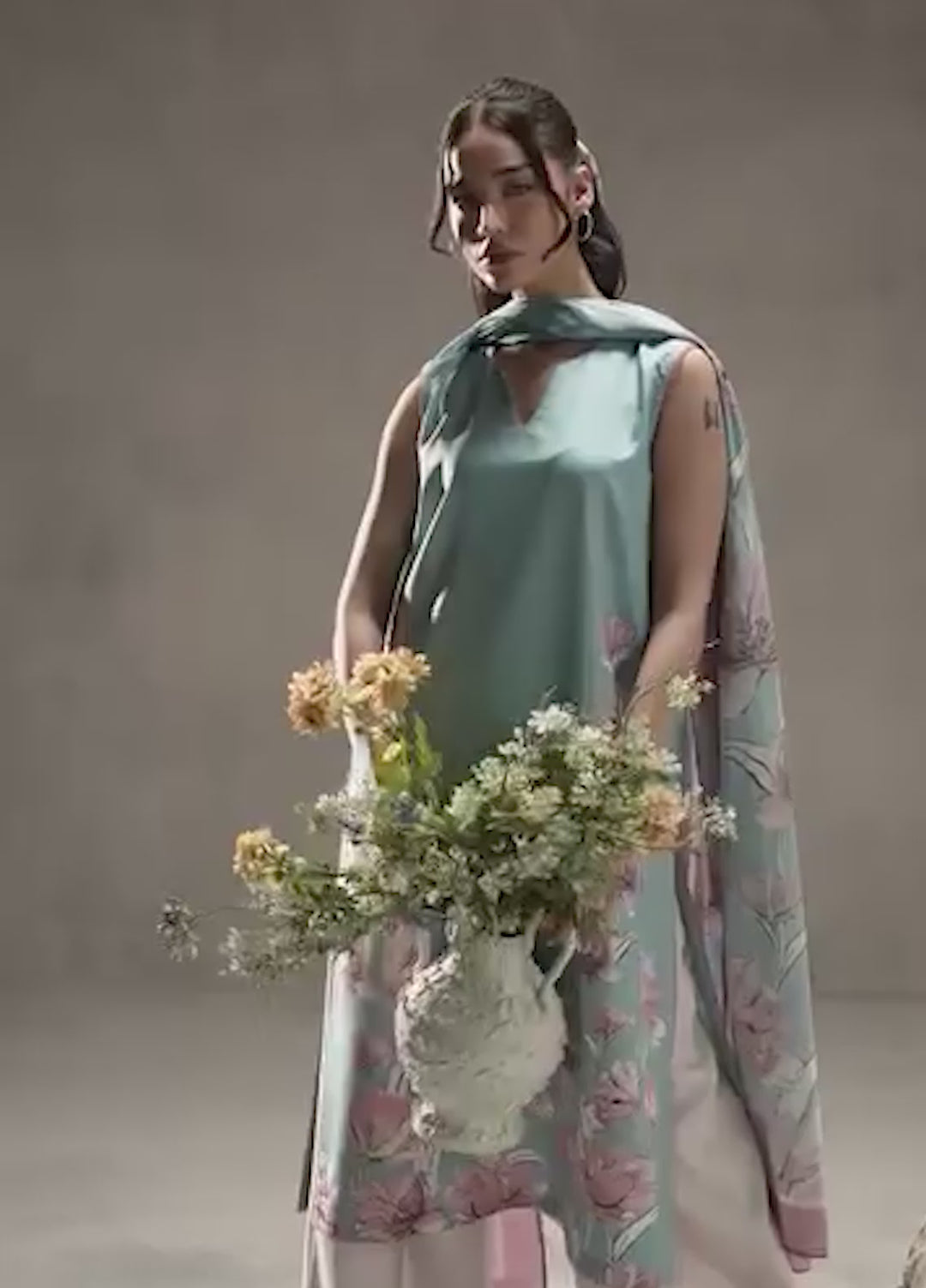 Ember Rose by Jahaan RTW Printed Lawn Silk 3 Piece Suit Saffora Casual Collection