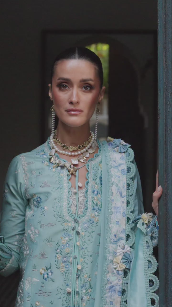 Reine by Republic Womenswear Unstitched Embroidered Luxury Lawn 3 Piece Suit RW26UTL D-03A - Eid Collection