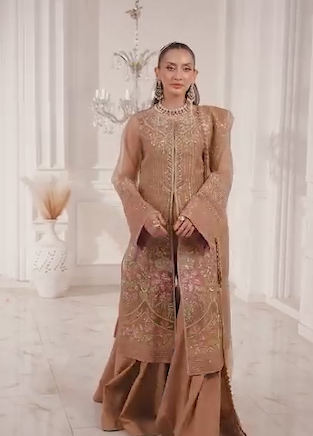 Jamnii Pret Embroidered Organza 3 Piece Suit Irina