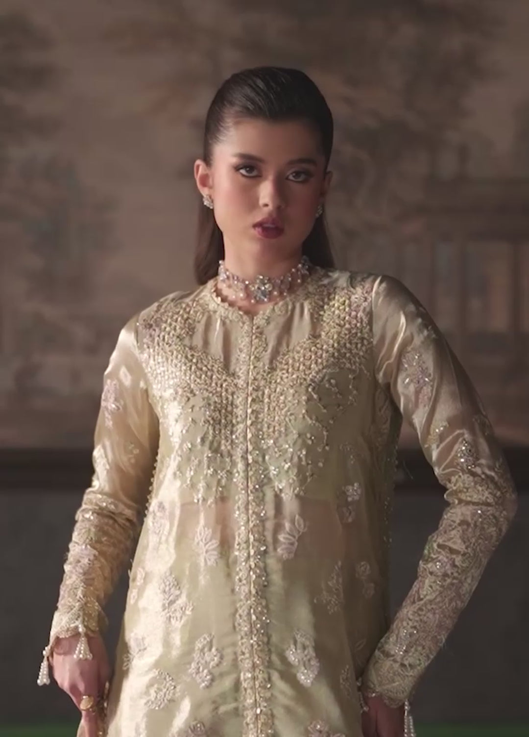 Verve Silk Edit by Emaan Adeel Unstitched Embroidered Mesuri 3 Piece Suit EA26UVF Zelie - Festive Collection
