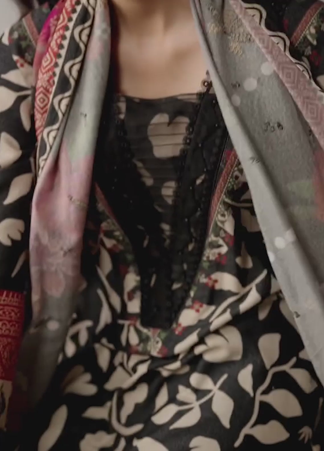 Kaya by Daria Unstitched Embroidered Karandi 3 Piece Suit DN26UKK DA-125 - Casual Collection