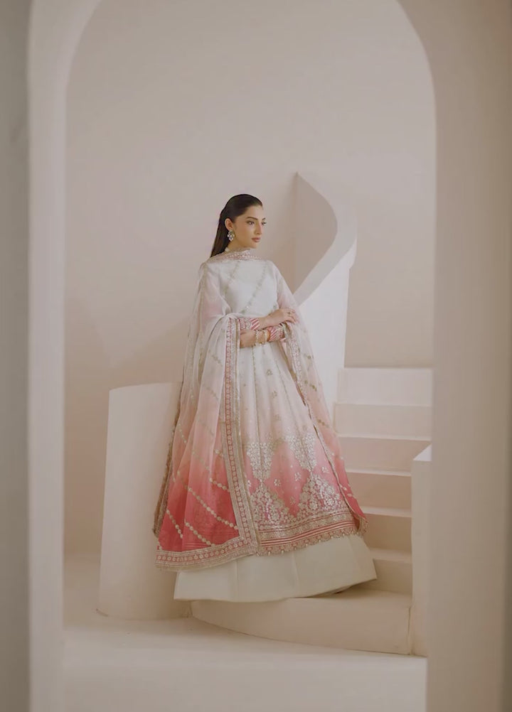 Xenia Formal Luxury Unstitched Embroidered Chiffon Suits 3 Piece XE25FL XF-1025 Mahlaqa - Formals Collection
