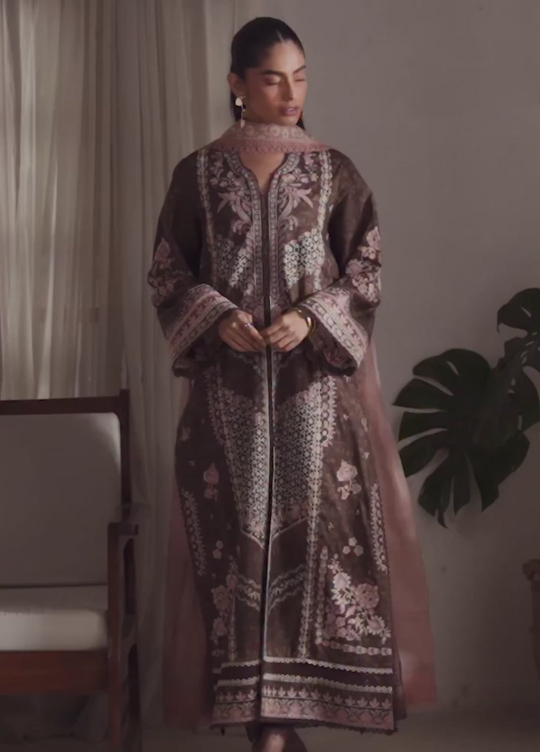 Serein by Ayzel Unstitched Embroidered Lawn 3 Piece Suit AAF26USL Selune - Eid Collection