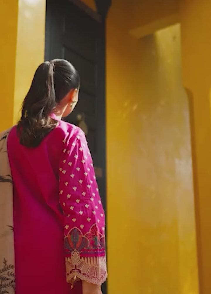 Zainab Chottani Embroidered Chikankari Suits Unstitched 3 Piece ZC25CH D4B Aanya - Summer Collection