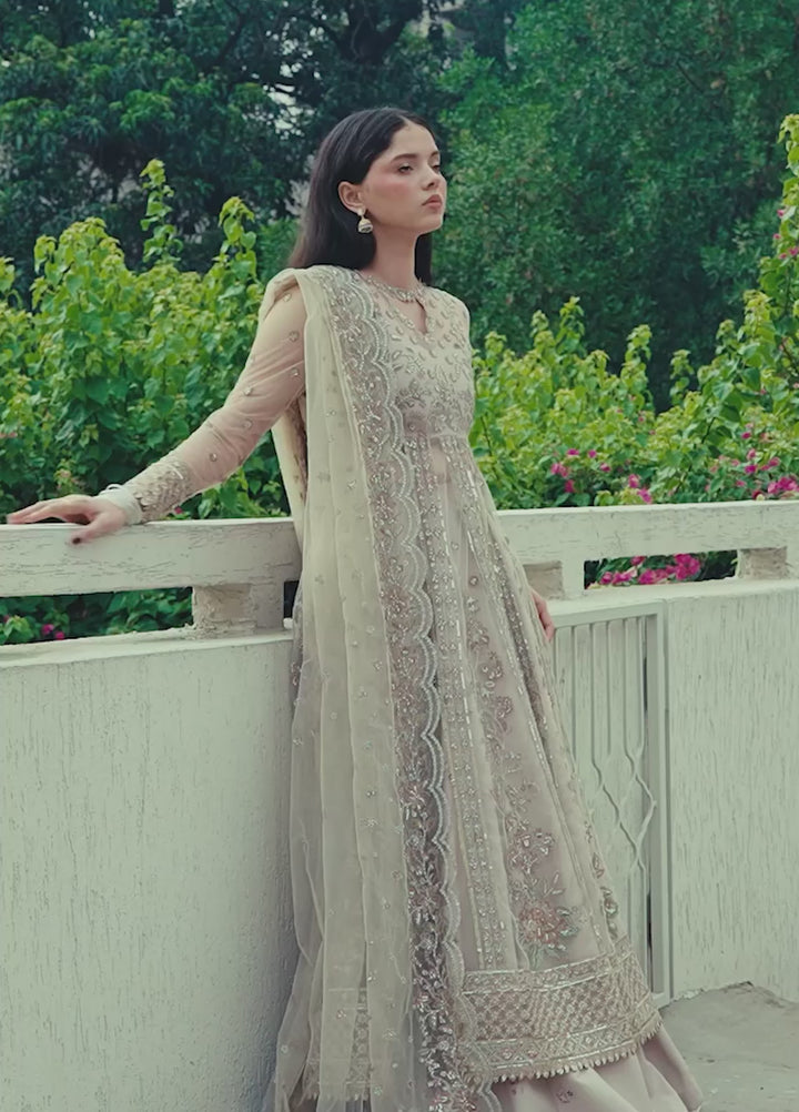 Pehli Nazar by Ayzel Unstitched Embroidered Poly Net 3 Piece Suit AAF26UPN Nafasat AYZ-0166 - Wedding Collection