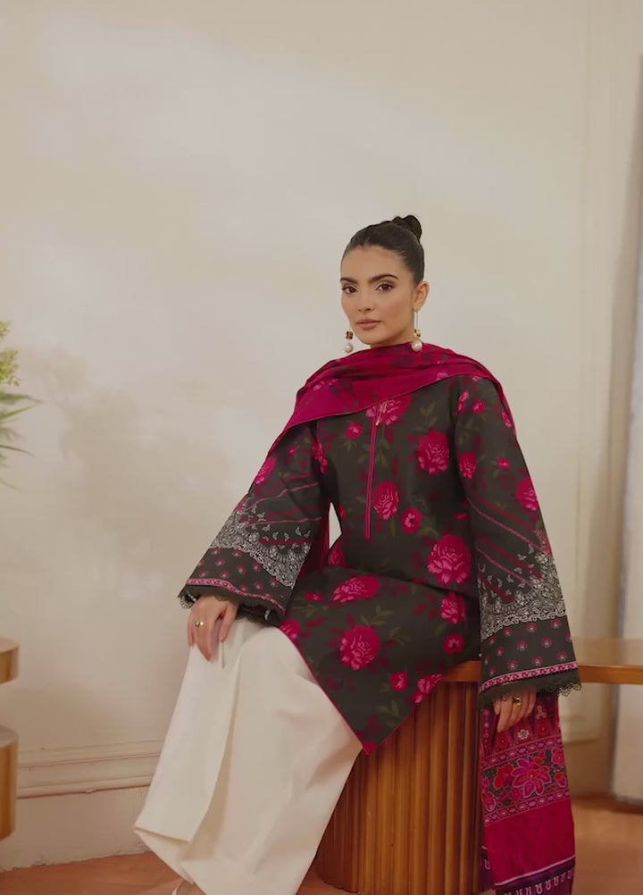 Nissa by RajBari Unstitched Printed Lawn 3 Piece Suit RB26ULN D-02 - Casual Collection
