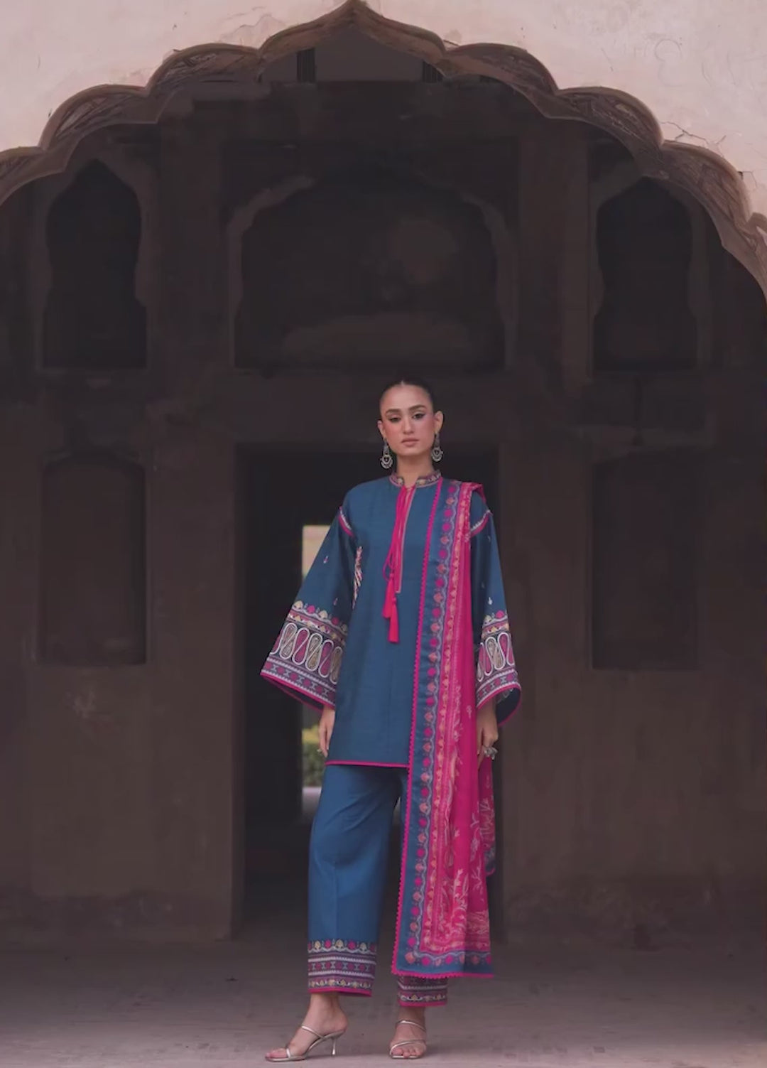 Suroor by Bin Ilyas RTW Embroidered Jacquard Lawn 3 Piece Suit BI26PSL 246A - Festive Collection