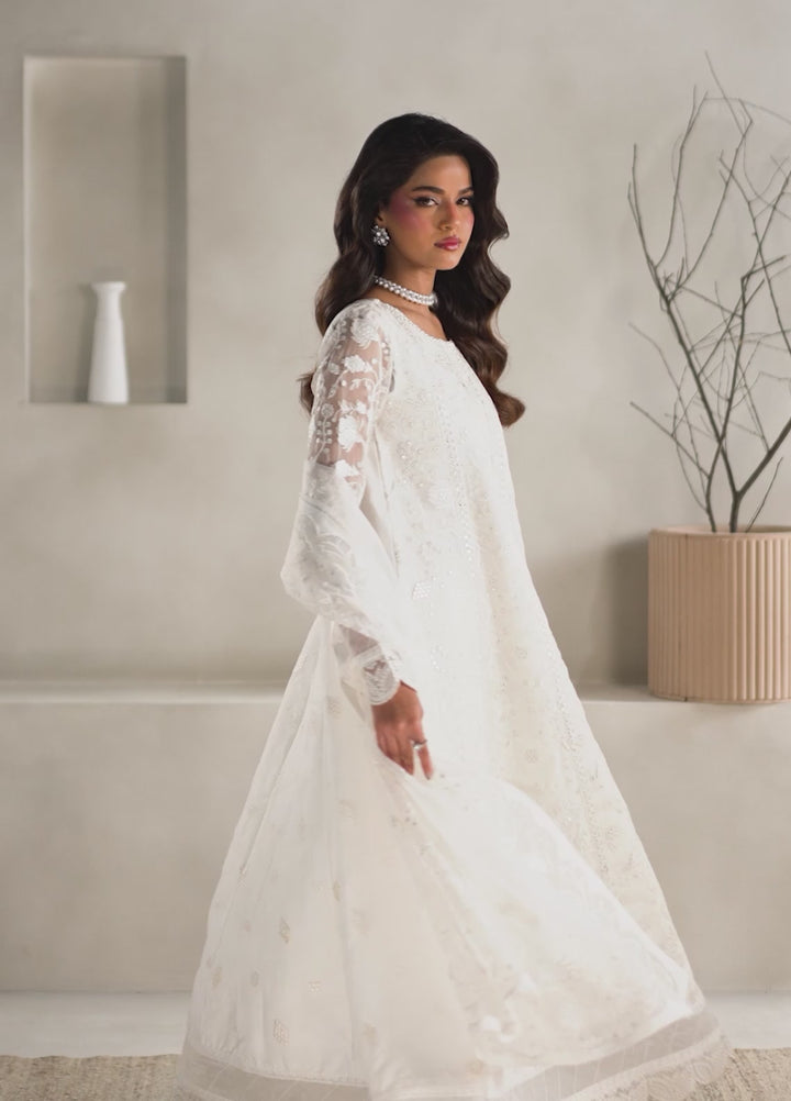 Muse Thread by Zarif Unstitched Organza Embroidered Suits 3 Piece ZRF25MT 03 SAHIL - Festive Collection
