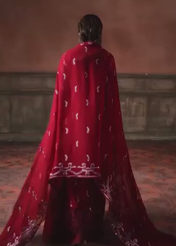 Zebtan Women Unstitched Embroidered Chiffon 3 Piece Suit AR-07 Festive Collection