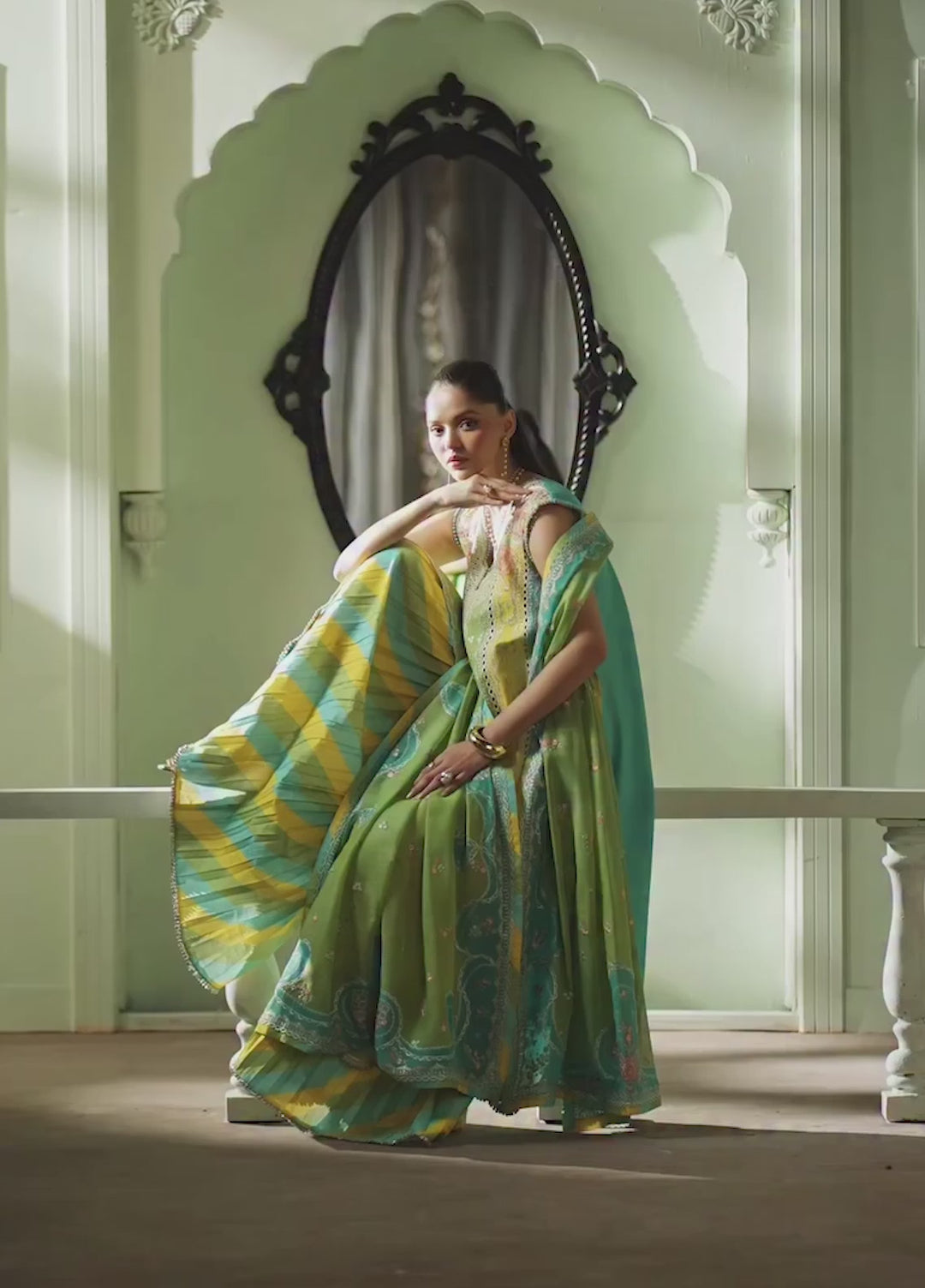 Mashriq by Bin Ilyas Unstitched Embroidered Lawn 3 Piece Suit BI26UML D114A - Festive Collection