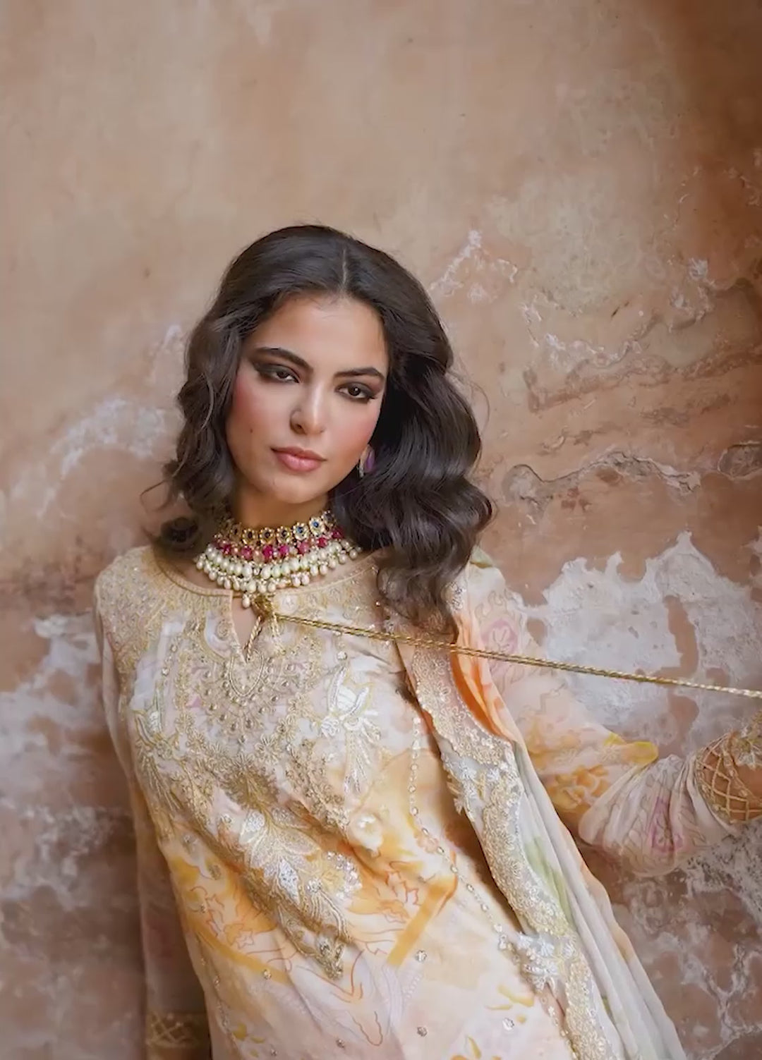 Vasal by Charizma Unstitched Embroidered Chiffon 4 Piece Suit CHR26UVC VSLW6-06 - Festive Collection