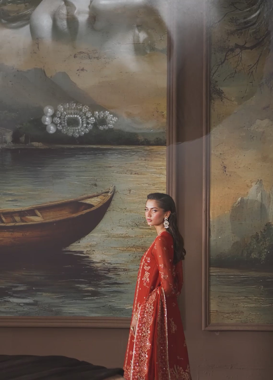Zarif Embroidered Chiffon Suits Unstitched 3 Piece ZR25UF Prc-07 Eleonore - Formals Collection