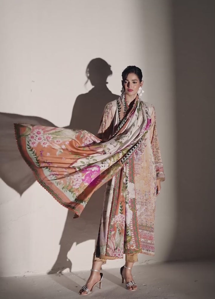 Monarque en Silk by Sahane RTW Hand work Silk 3 Piece Suit CT37003 Montclair Festive Collection