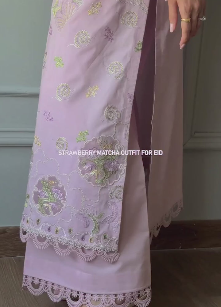 Q Line by Qalamkar Unstitched Embroidered Lawn 3 Piece Suit QLK26ULQ ZAYLA QKL-12 - Festive Collection