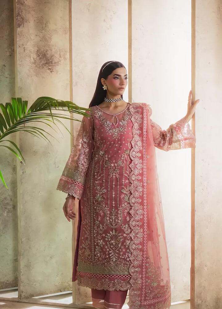 Azira by Gulaal Unstitched Luxury Embroidered Organza 3 piece GL25AF LFU-03 Zafeera - Formals Collection