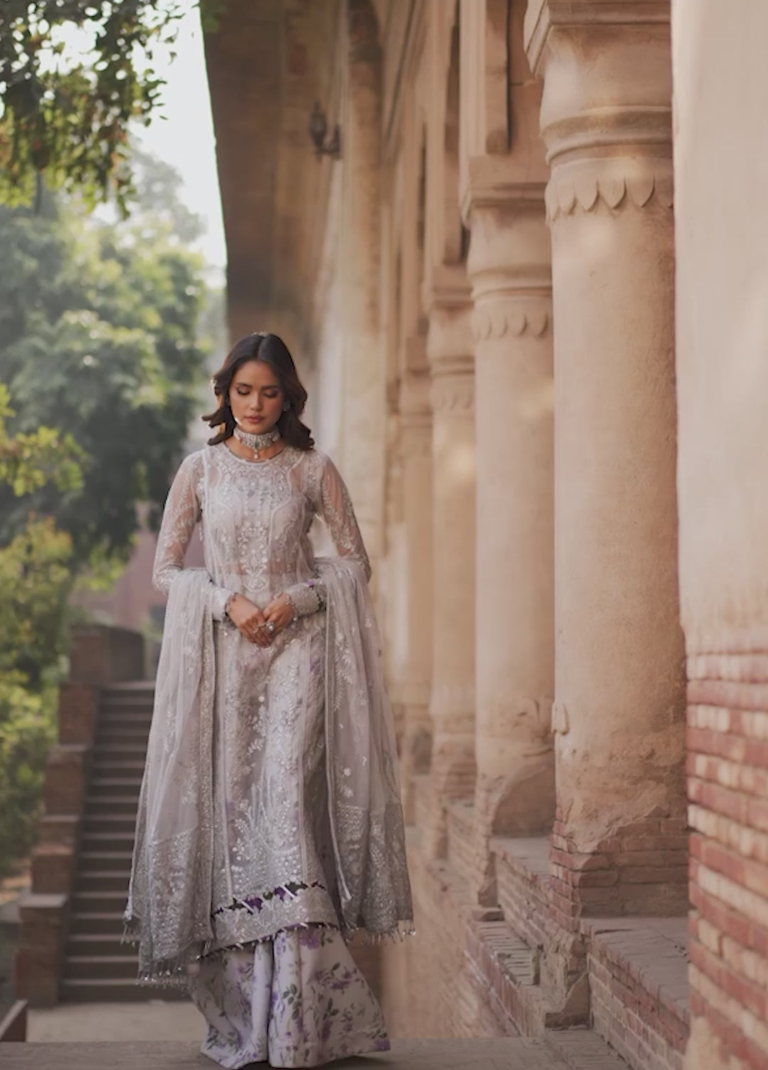 Shehnai by Zarif Embroidered Net Suit Unstitched 3 Piece ZR25UF ZS-04 Barsha - Formals Collection