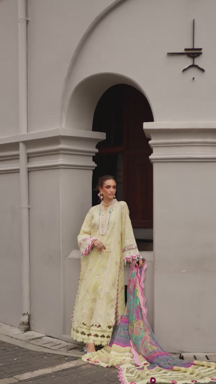 Neroli By Annus Abrar Unstitched Embroidered Lawn 3 Piece Suit ABR26UNL 06 Baneera - Festive Collection