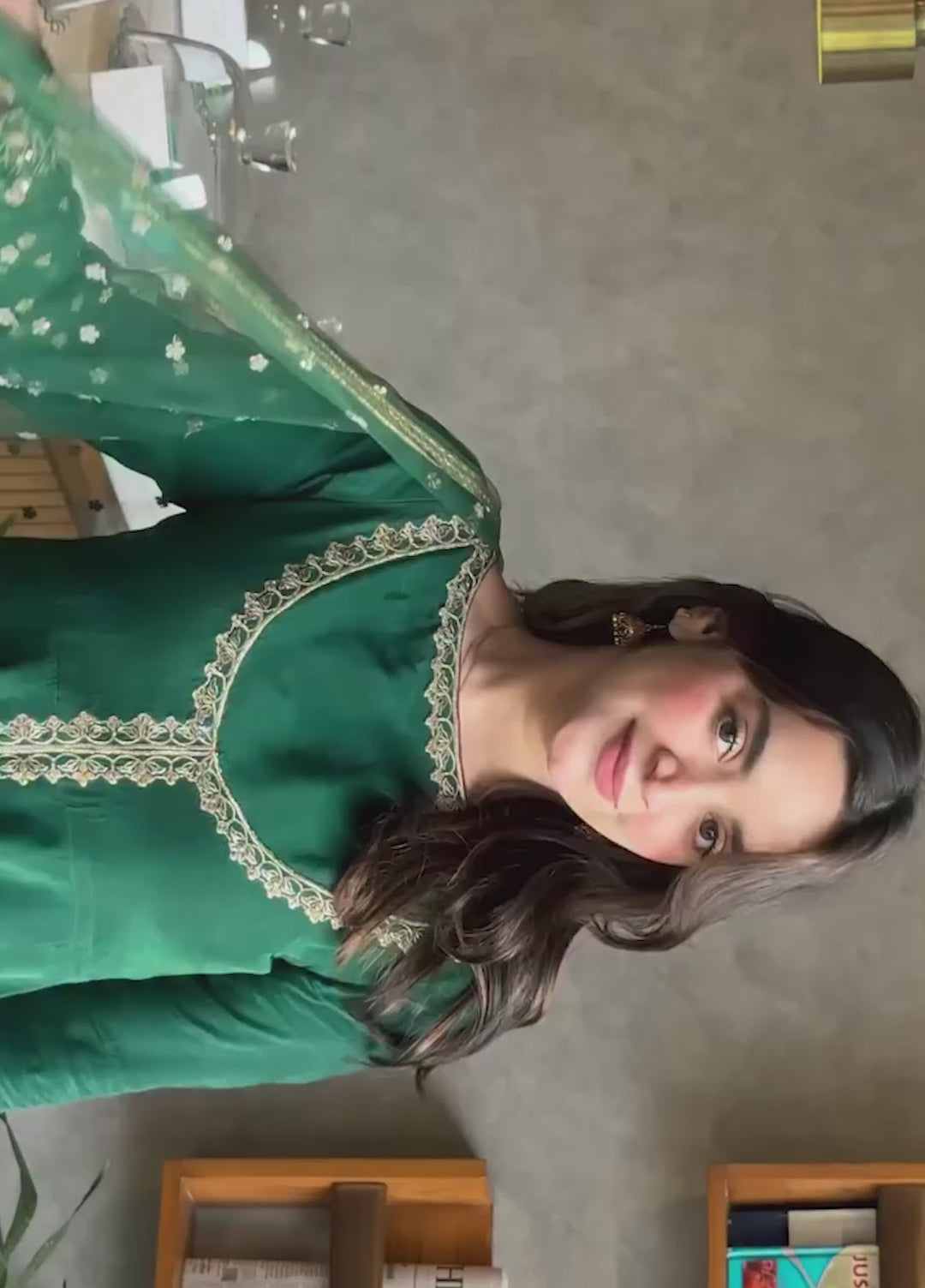 Koel by Jahaan RTW Embroidered Raw Silk 3 Piece Suit Hoor Festive Collection