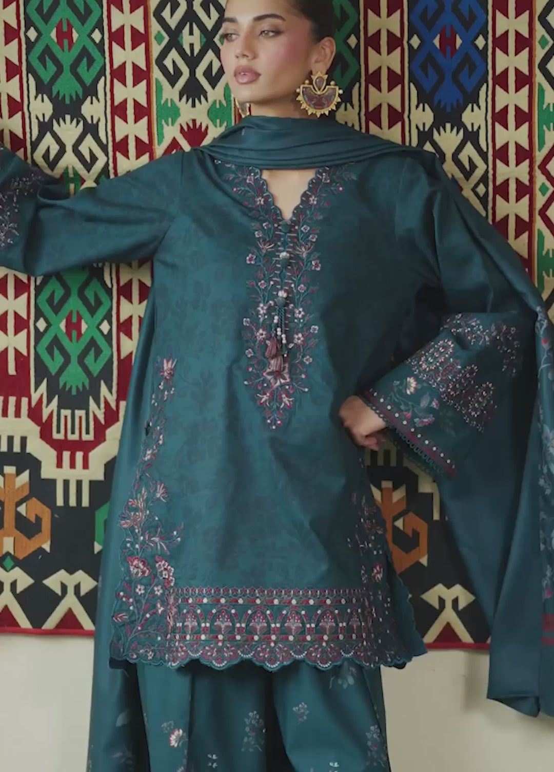 Pre Fall by Iznik Unstitched Embroidered Viscose Linen 3 Piece Suit IZ26UPVC IPF-21 - Casual Collection