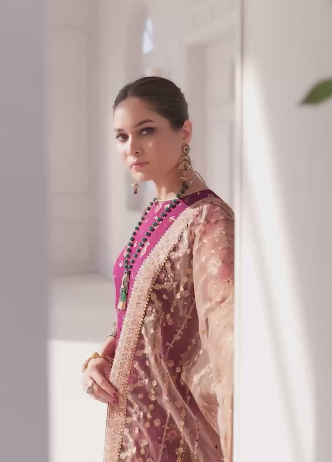 Chantelle by Baroque Unstitched Embroidered Chiffon 3 Piece Suit BQ26UCF CH11-D02 - Festive Collection